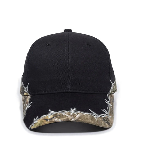 Outdoor Cap BRB-605 Barbed Wire Structured Solid Back Hat Unisex Accessories Hats & Caps