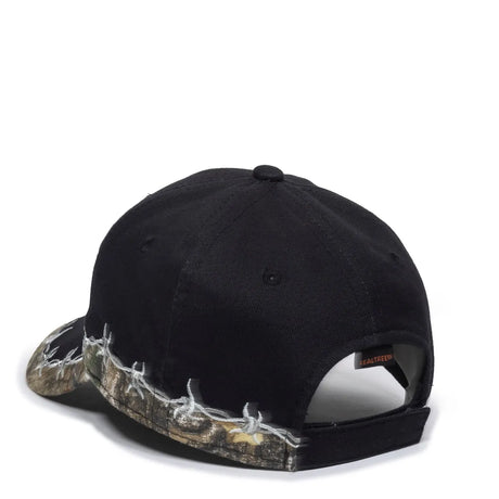 Outdoor Cap BRB-605 Barbed Wire Structured Solid Back Hat Unisex Accessories Hats & Caps