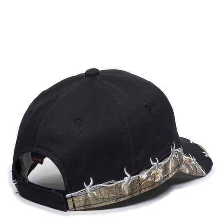 Outdoor Cap BRB-605 Barbed Wire Structured Solid Back Hat Unisex Accessories Hats & Caps