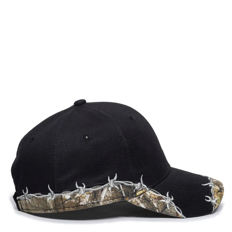 Outdoor Cap BRB-605 Barbed Wire Structured Solid Back Hat Unisex Accessories Hats & Caps
