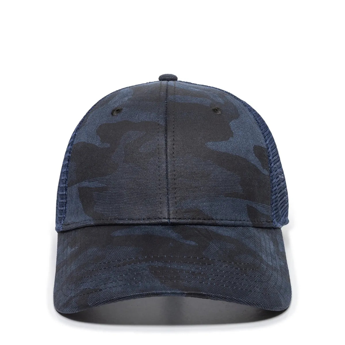 Outdoor Cap OC802 Etched Camo Structured Trucker Hat Unisex Accessories Hats & Caps