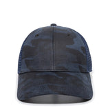 Outdoor Cap OC802 Etched Camo Structured Trucker Hat Unisex Accessories Hats & Caps