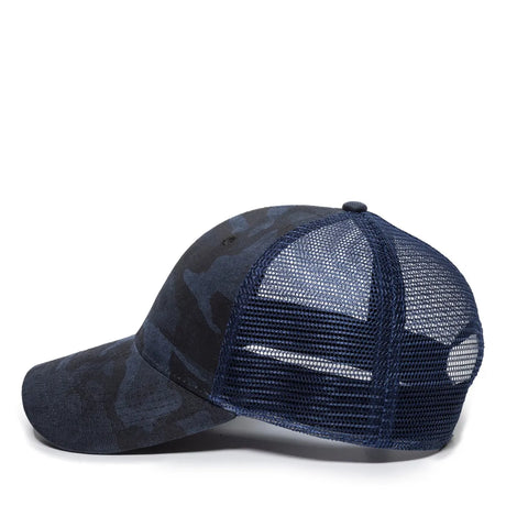 Outdoor Cap OC802 Etched Camo Structured Trucker Hat Unisex Accessories Hats & Caps
