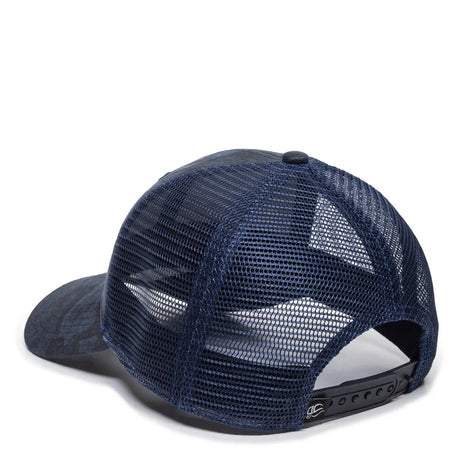 Outdoor Cap OC802 Etched Camo Structured Trucker Hat Unisex Accessories Hats & Caps
