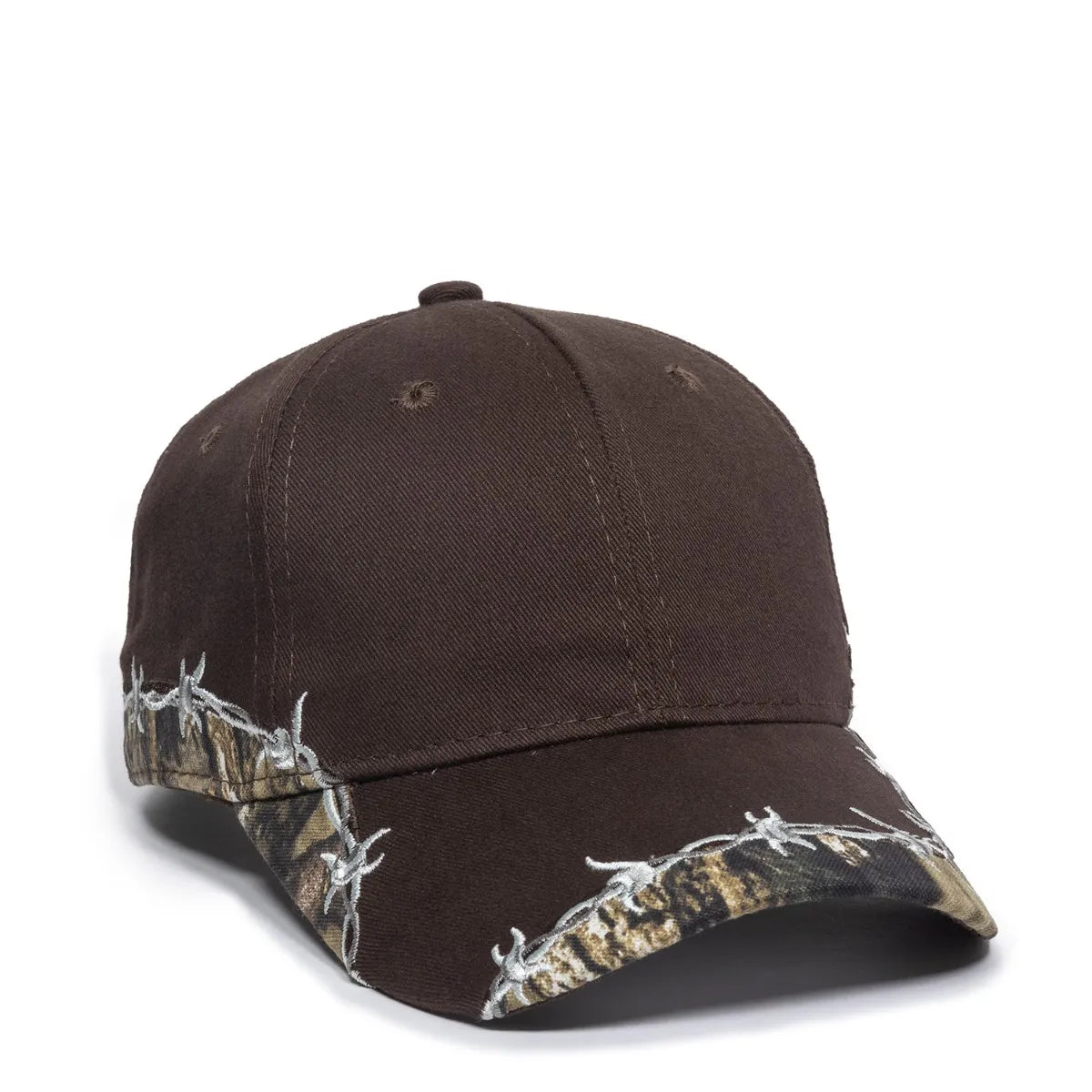 Outdoor Cap BRB-605 Barbed Wire Structured Solid Back Hat Unisex Accessories Hats & Caps