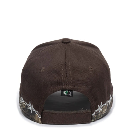 Outdoor Cap BRB-605 Barbed Wire Structured Solid Back Hat Unisex Accessories Hats & Caps