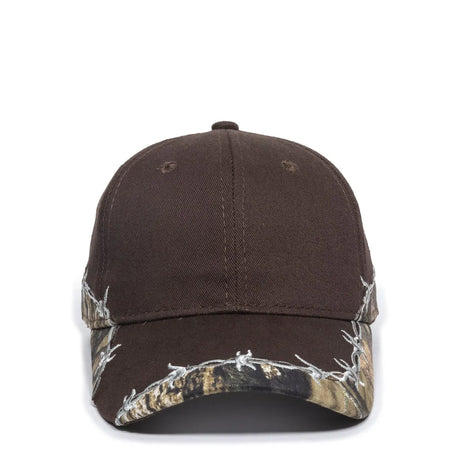 Outdoor Cap BRB-605 Barbed Wire Structured Solid Back Hat Unisex Accessories Hats & Caps