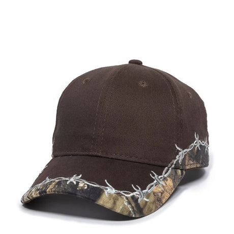 Outdoor Cap BRB-605 Barbed Wire Structured Solid Back Hat Unisex Accessories Hats & Caps