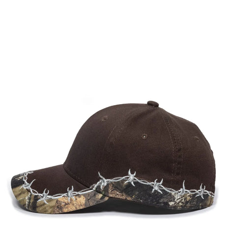 Outdoor Cap BRB-605 Barbed Wire Structured Solid Back Hat Unisex Accessories Hats & Caps