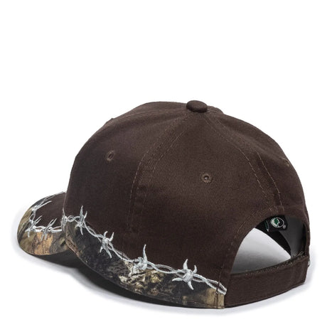 Outdoor Cap BRB-605 Barbed Wire Structured Solid Back Hat Unisex Accessories Hats & Caps