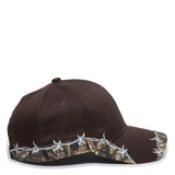 Outdoor Cap BRB-605 Barbed Wire Structured Solid Back Hat Unisex Accessories Hats & Caps