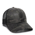 Outdoor Cap OC802 Etched Camo Structured Trucker Hat Unisex Accessories Hats & Caps