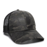 Outdoor Cap OC802 Etched Camo Structured Trucker Hat Unisex Accessories Hats & Caps