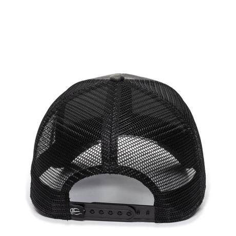 Outdoor Cap OC802 Etched Camo Structured Trucker Hat Unisex Accessories Hats & Caps