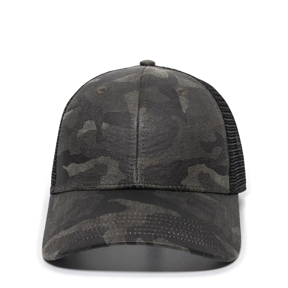Outdoor Cap OC802 Etched Camo Structured Trucker Hat Unisex Accessories Hats & Caps