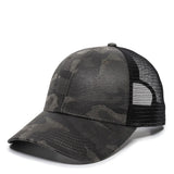 Outdoor Cap OC802 Etched Camo Structured Trucker Hat Unisex Accessories Hats & Caps