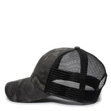 Outdoor Cap OC802 Etched Camo Structured Trucker Hat Unisex Accessories Hats & Caps