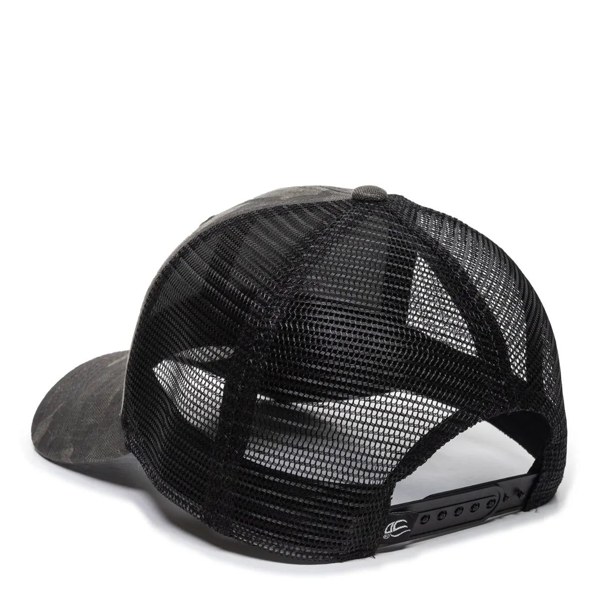 Outdoor Cap OC802 Etched Camo Structured Trucker Hat Unisex Accessories Hats & Caps