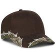 Outdoor Cap BRB-605 Barbed Wire Structured Solid Back Hat Unisex Accessories Hats & Caps