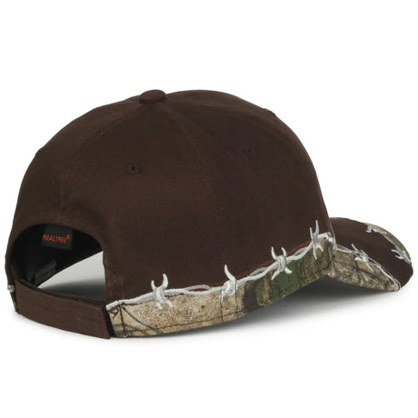 Outdoor Cap BRB-605 Barbed Wire Structured Solid Back Hat Unisex Accessories Hats & Caps
