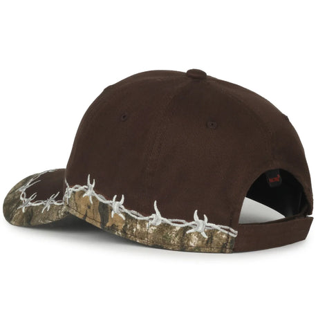 Outdoor Cap BRB-605 Barbed Wire Structured Solid Back Hat Unisex Accessories Hats & Caps