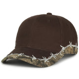Outdoor Cap BRB-605 Barbed Wire Structured Solid Back Hat Unisex Accessories Hats & Caps