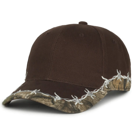 Outdoor Cap BRB-605 Barbed Wire Structured Solid Back Hat Unisex Accessories Hats & Caps