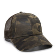 Outdoor Cap OC802 Etched Camo Structured Trucker Hat Unisex Accessories Hats & Caps