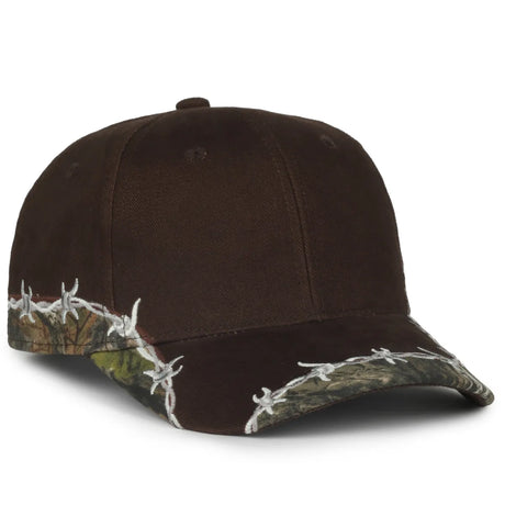 Outdoor Cap BRB-605 Barbed Wire Structured Solid Back Hat Unisex Accessories Hats & Caps