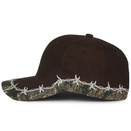 Outdoor Cap BRB-605 Barbed Wire Structured Solid Back Hat Unisex Accessories Hats & Caps