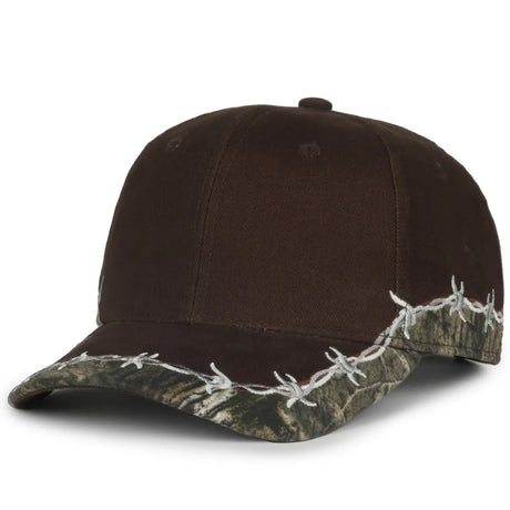 Outdoor Cap BRB-605 Barbed Wire Structured Solid Back Hat Unisex Accessories Hats & Caps