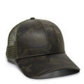 Outdoor Cap OC802 Etched Camo Structured Trucker Hat Unisex Accessories Hats & Caps