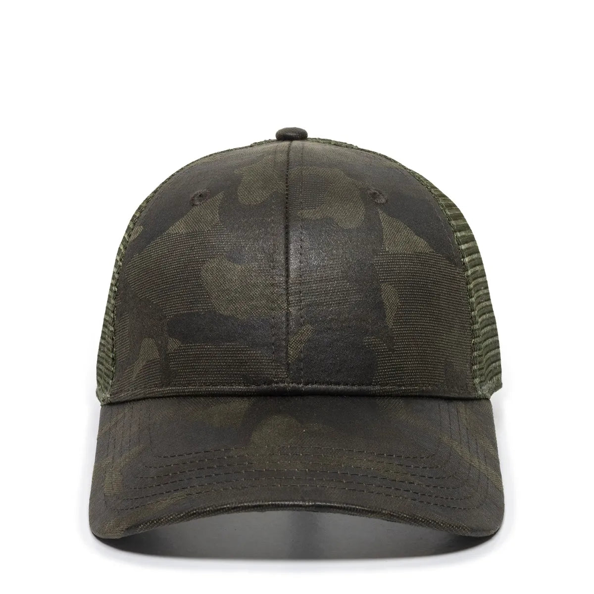 Outdoor Cap OC802 Etched Camo Structured Trucker Hat Unisex Accessories Hats & Caps