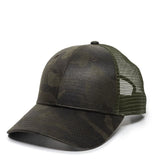Outdoor Cap OC802 Etched Camo Structured Trucker Hat Unisex Accessories Hats & Caps