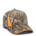 Outdoor Cap CBI-305 Camo/ Blaze Structured Solid Back Hat Unisex Accessories Hats & Caps
