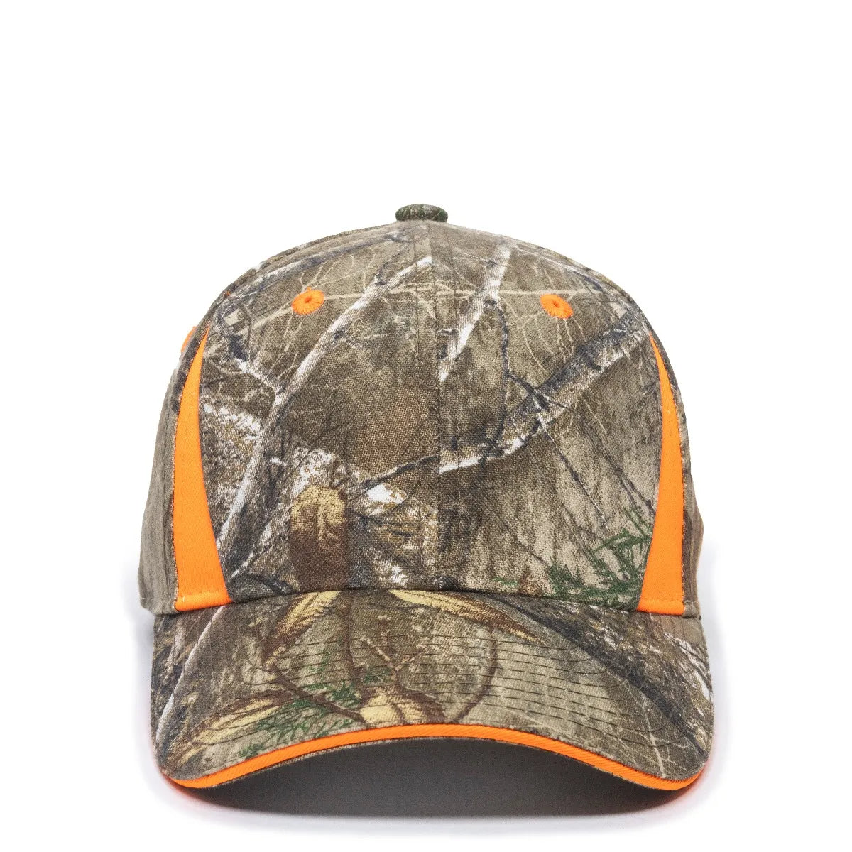 Outdoor Cap CBI-305 Camo/ Blaze Structured Solid Back Hat Unisex Accessories Hats & Caps
