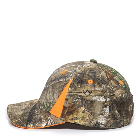 Outdoor Cap CBI-305 Camo/ Blaze Structured Solid Back Hat Unisex Accessories Hats & Caps