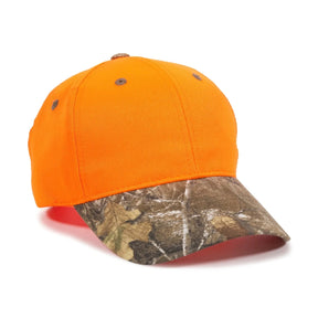 Outdoor Cap 202IS Blaze/ Camo Structured Solid Back Hat-1