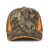 Outdoor Cap CBI-305 Camo/ Blaze Structured Solid Back Hat Unisex Accessories Hats & Caps