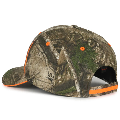 Outdoor Cap CBI-305 Camo/ Blaze Structured Solid Back Hat Unisex Accessories Hats & Caps