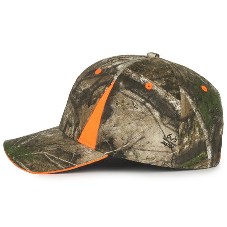 Outdoor Cap CBI-305 Camo/ Blaze Structured Solid Back Hat Unisex Accessories Hats & Caps