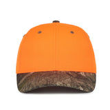 Outdoor Cap 202IS Blaze/ Camo Structured Solid Back Hat Unisex Accessories Hats & Caps