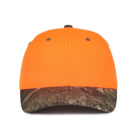 Outdoor Cap 202IS Blaze/ Camo Structured Solid Back Hat Unisex Accessories Hats & Caps