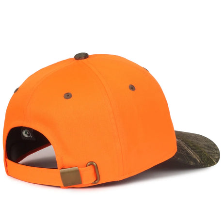 Outdoor Cap 202IS Blaze/ Camo Structured Solid Back Hat Unisex Accessories Hats & Caps
