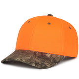 Outdoor Cap 202IS Blaze/ Camo Structured Solid Back Hat Unisex Accessories Hats & Caps