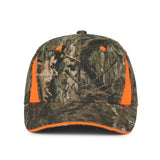 Outdoor Cap CBI-305 Camo/ Blaze Structured Solid Back Hat Unisex Accessories Hats & Caps