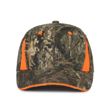 Outdoor Cap CBI-305 Camo/ Blaze Structured Solid Back Hat Unisex Accessories Hats & Caps