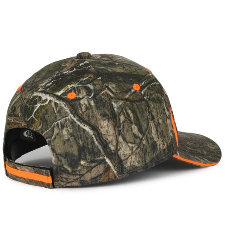 Outdoor Cap CBI-305 Camo/ Blaze Structured Solid Back Hat Unisex Accessories Hats & Caps