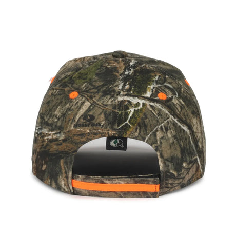 Outdoor Cap CBI-305 Camo/ Blaze Structured Solid Back Hat Unisex Accessories Hats & Caps