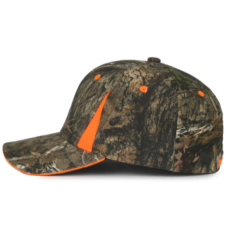 Outdoor Cap CBI-305 Camo/ Blaze Structured Solid Back Hat Unisex Accessories Hats & Caps